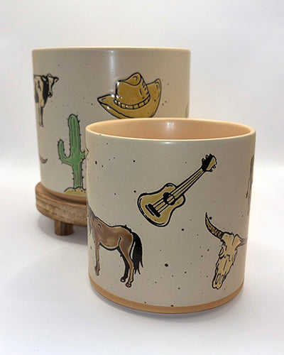 Western Icon Nesting Planters (Set of 2)